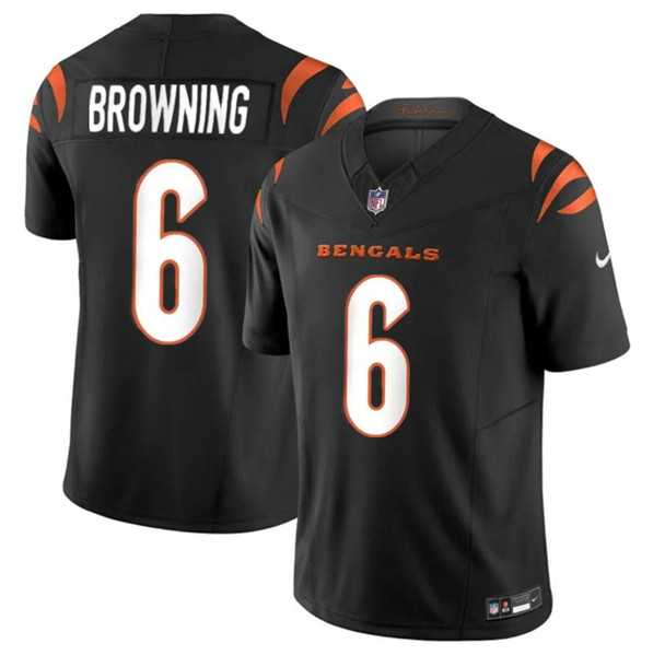 Men & Women & Youth Cincinnati Bengals #6 Jake Browning Black 2023 F.U.S.E. Vapor Untouchable Limited Football Stitched Jersey,We sell and wholesale Men & Women & Youth Cincinnati Bengals #6 Jake Browning Black 2023 F.U.S.E. Vapor Untouchable Limited Football Stitched Jersey on line form chian!